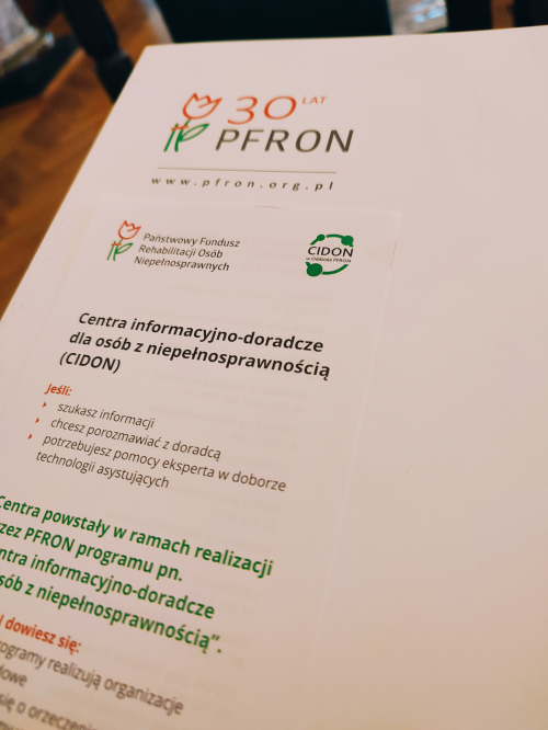 Konferencja Świętokrzyskiego Oddziału PFRON w ramach CIDON.